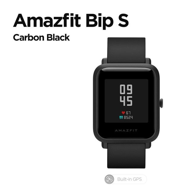 In Stock 2020 Global Amazfit Bip S Smartwatch 5ATM waterproof built in GPS GLONASS Bluetooth Smart Watch for Android iOS Phone