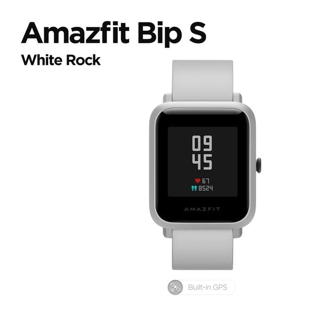 In Stock 2020 Global Amazfit Bip S Smartwatch 5ATM waterproof built in GPS GLONASS Bluetooth Smart Watch for Android iOS Phone