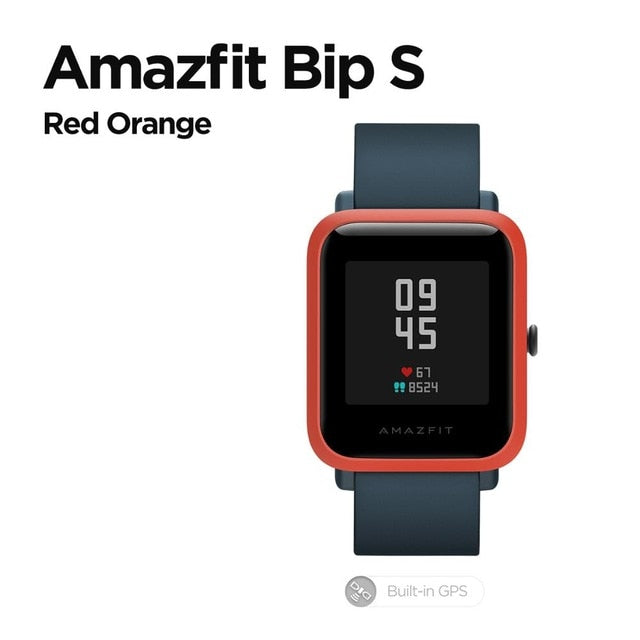 In Stock 2020 Global Amazfit Bip S Smartwatch 5ATM waterproof built in GPS GLONASS Bluetooth Smart Watch for Android iOS Phone